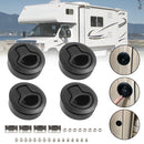 4 × porte de bateau de camping-car, remplacement du loquet à claquement, trappe de 2 pouces, loquet de traction rond de pont de 1/2 pouces-6