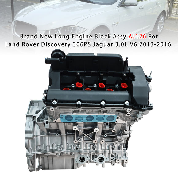 Land Rover Discovery 306PS Jaguar 3.0L V6 2013-2016 Long Engine Block Assy AJ126