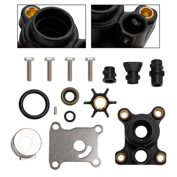 Wasserpumpen-Impeller-Kit für Johnson Evinrude 8-15 PS Außenborder mit Gehäuse 18-3327