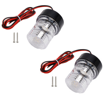 10-24V DC 2.7W IP66 Navigation Signal Light Anchor Vessel Round Lamp Boat Yacht