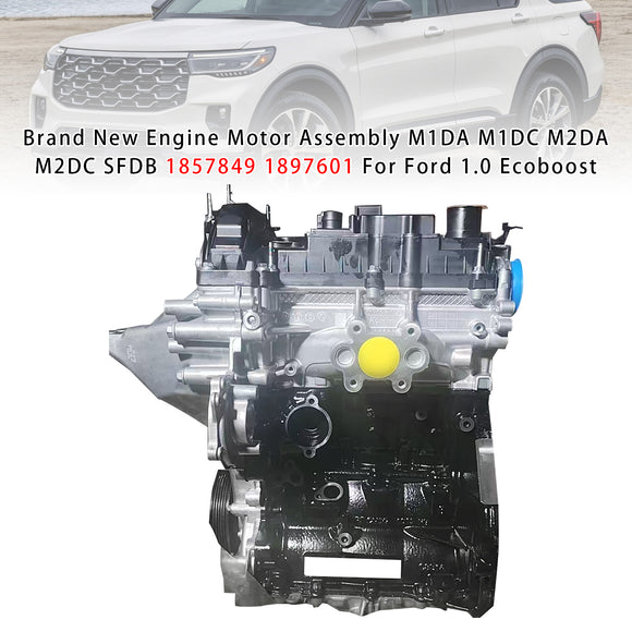 Ford 1.0 Ecoboost Engine Motor Assem M1DA M1DC M2DA M2DC SFDB 1857849 Generic