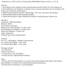 Carburetor 21100-31225 For Toyota Hilux RN20 RN25 Pickup Truck 1.6 L 72-78-8