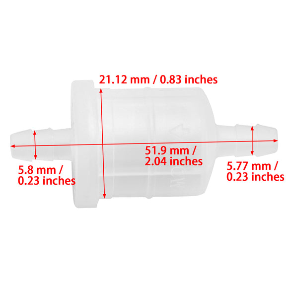 In Line Fuel Filter for Yamaha 4-stroke 4HP 5HP 6HP 8HP 9.9HP 68T-24251-01