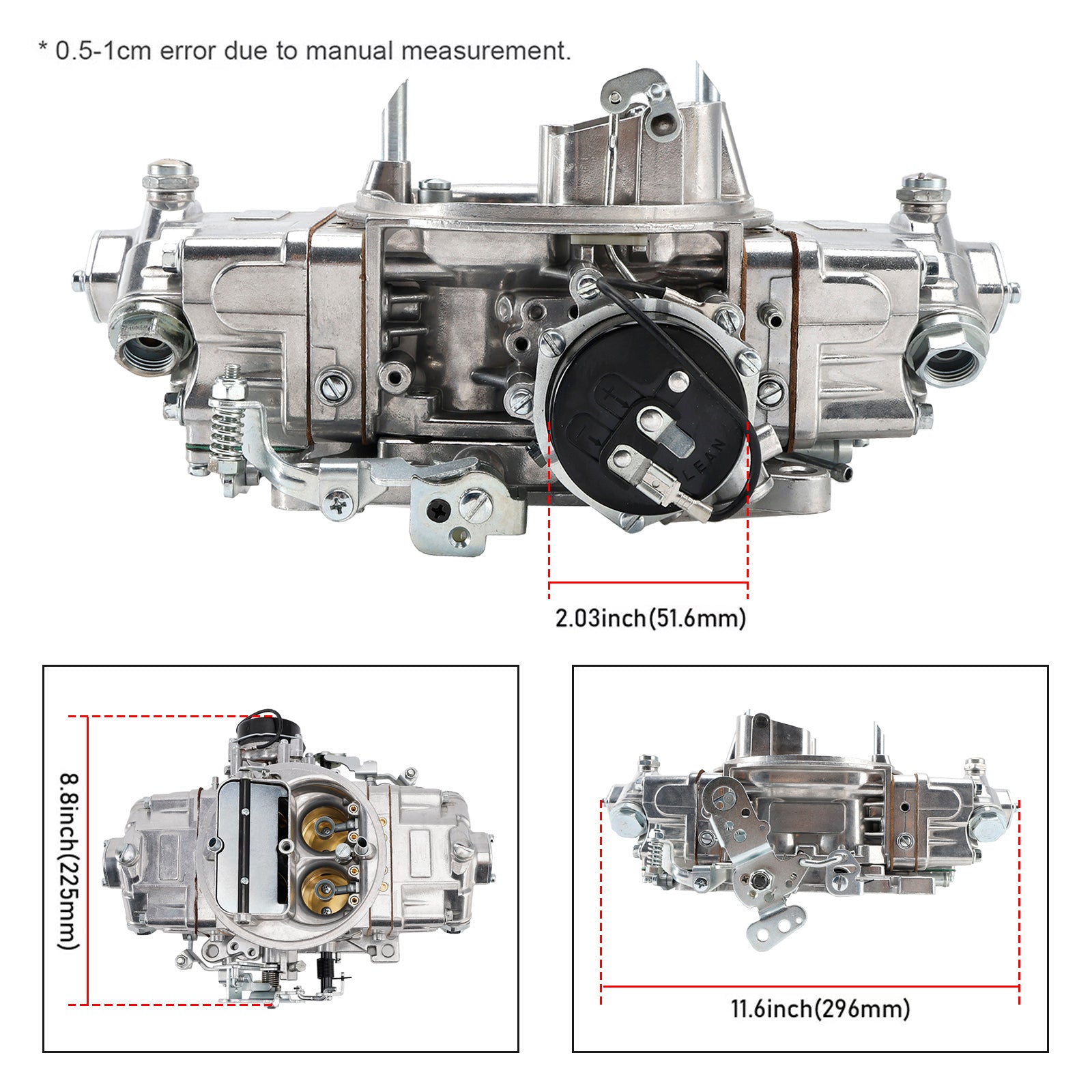 4 Barrel 750 CFM Double Pumper Carb E-Choke  BR-67213 Carburetor - 0