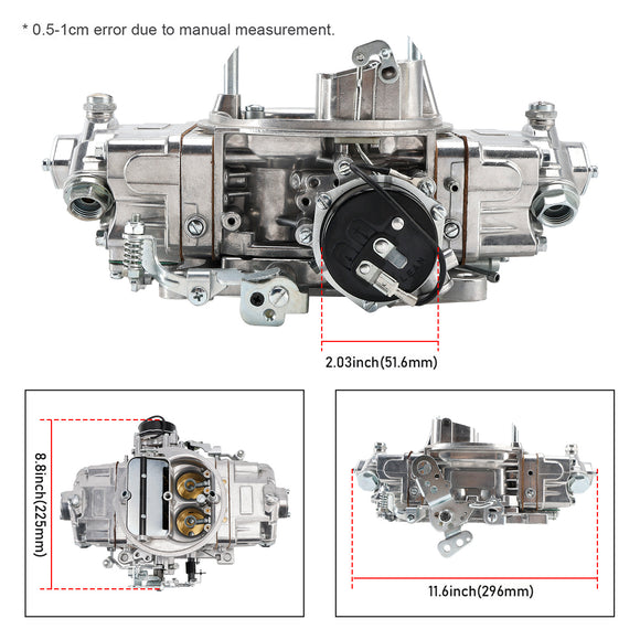 4 Barrel 750 CFM Double Pumper Carb E-Choke  BR-67213 Carburetor