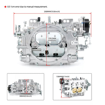 800 CFM Electric Choke 4 Barrel 1913 AVS2 Carburetor - 0