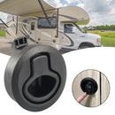 4 × porte de bateau de camping-car, remplacement du loquet à claquement, trappe de 2 pouces, loquet de traction rond de pont de 1/2 pouces-7