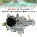 43-1016-1 34 Carburetor For VW Bug Dune Buggy Karmann Ghia-1