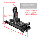 Low Profile Floor Jack 2.5 Ton (5500 lbs)  3.35"-14.17" Height Lifting Range-2