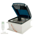 Ventilateur de toit de caravane de camping-car de 14 pouces, puits de lumière 12V avec télécommande, 10 vitesses-2