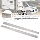 RV Camper 2 Pcs Stainless Steel RV Slide Out Ski Set Slide Out Stabilizers-16