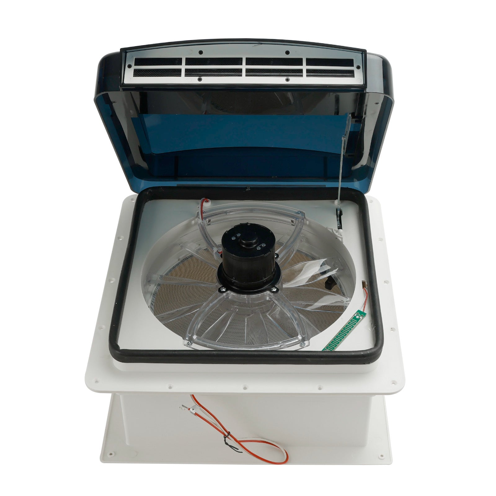 14" 12V Skylight Vent Fan for RV and Caravan featuring Remote Control and Adjustable Speed Options