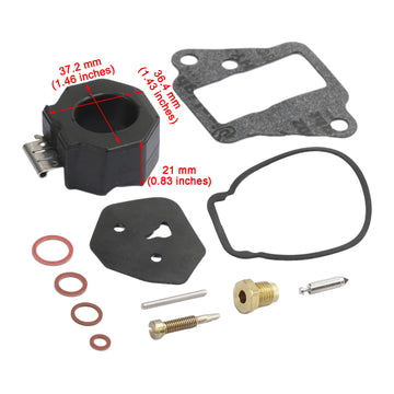1986-1995 Yamaha 9.9HP Carburetor Carb Rebuild Kit 6E7-W0093-01 6E7-W0093-02 Generic - 0
