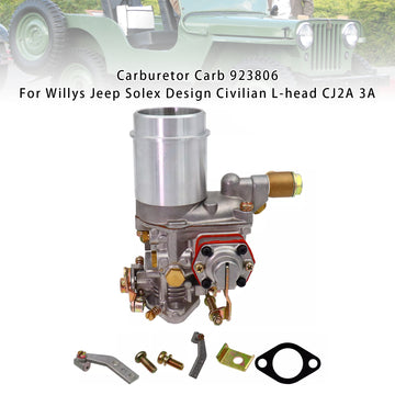 Carburetor Carb 923806 For Willys Jeep Solex Design Civilian L-head CJ2A 3A - 0