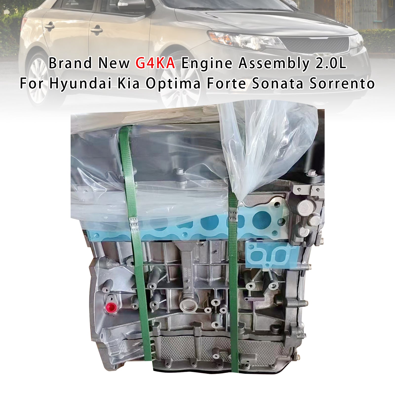 Hyundai Kia Optima Forte Sonata Sorrento Brand New G4KA Engine Assembly 2.0L