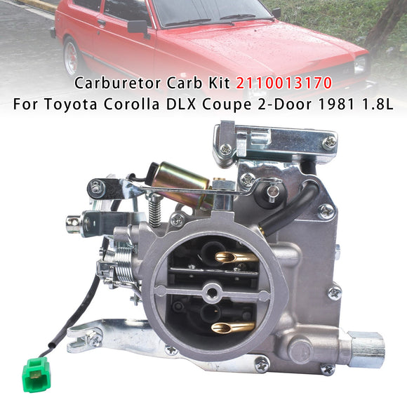 Carburetor Carb Kit 2110013170 For Toyota Corolla DLX Coupe 2-Door 1981 1.8L
