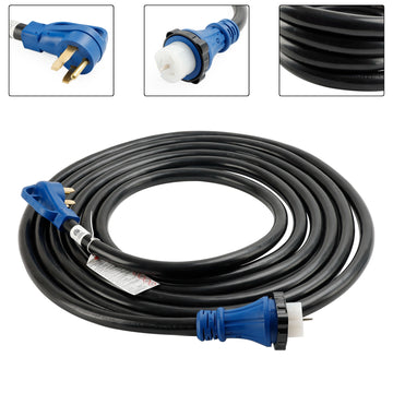 RV Camper Homologué UL 50 A 50 pi Cordon RV/Générateur avec connecteur de verrouillage - 0