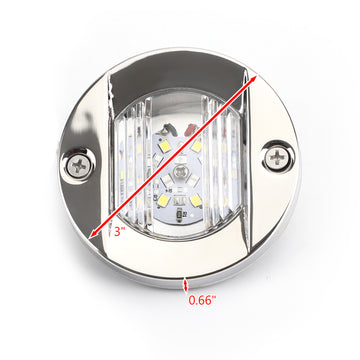 12V 316 STAINLESS MARINE BLUE UNDERWATER LIGHT BOAT 6 LED 2.2W HIGH POWER BRIGHT - 0
