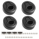 4 × porte de bateau de camping-car, remplacement du loquet à claquement, trappe de 2 pouces, loquet de traction rond de pont de 1/2 pouces-1
