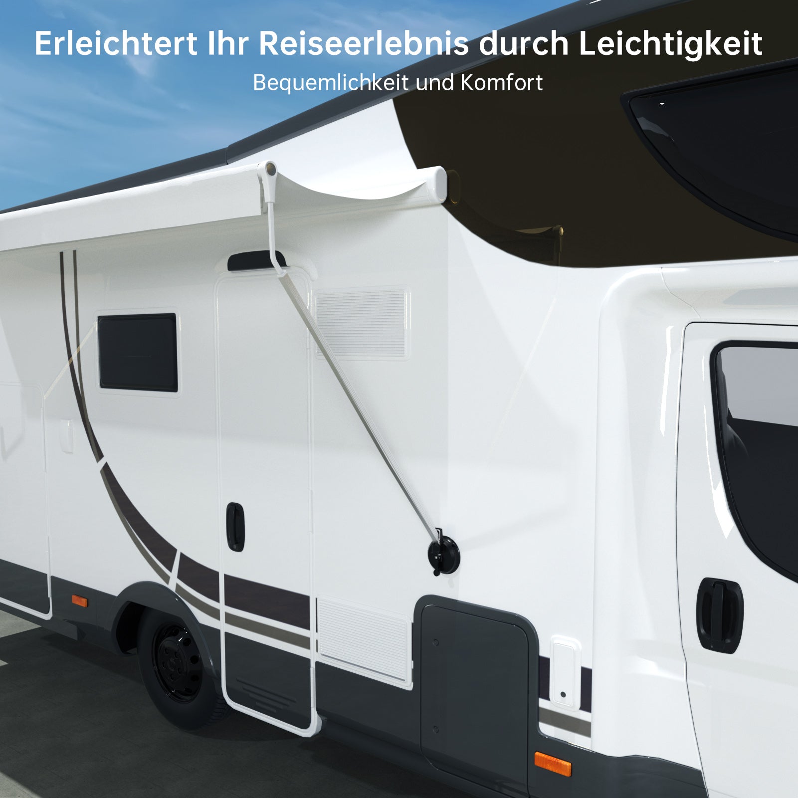 2 Stücke Thule/Fiamma &amp; Dometic RV Sucker Camper Caravan Markise Fuß Halter Halterung