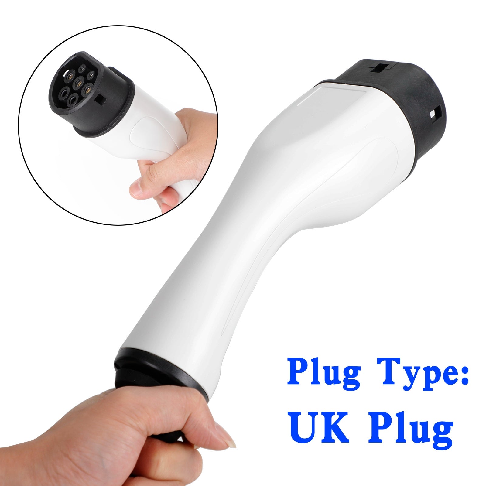 Protable Electric Car Charger 5.5M 13A EV Charging Cable Type 2 UK Plug 3 Pin