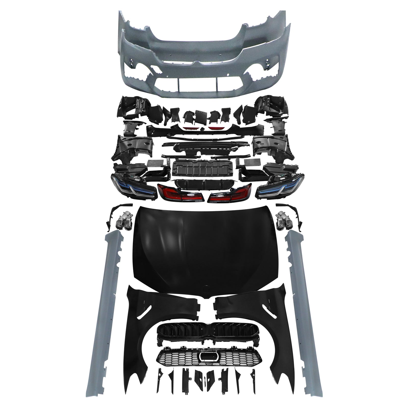 Kit carrosserie pare-chocs BMW Série 5 G30 G31 G38 Facelift M5 Style 2021+ 8499119 63117214959 2018-2020