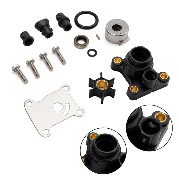 Wasserpumpen-Impeller-Kit für Johnson Evinrude 8-15 PS Außenborder mit Gehäuse 18-3327