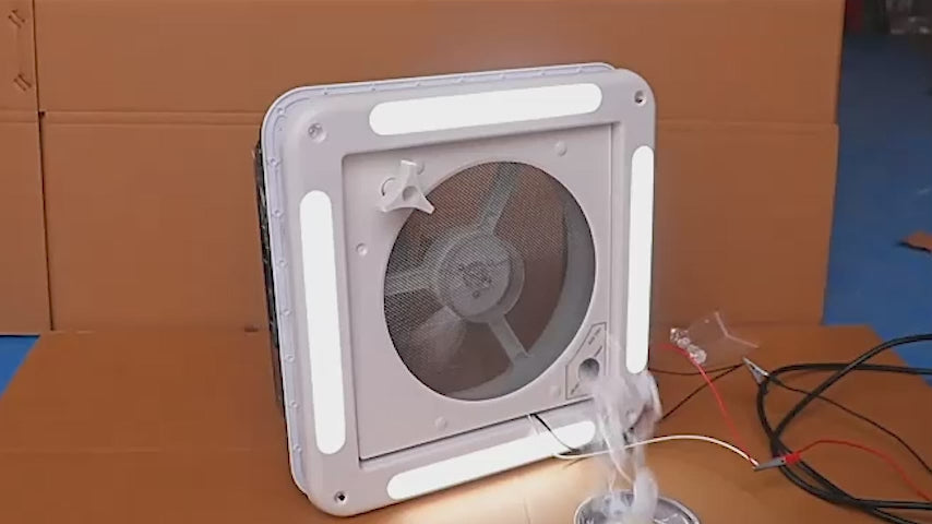 11" RV Caravan Dachentlüftung RV-Ventilator 12V Oberlicht mit Licht Vorwärts- und Rückwärtsmotor Neujahrsverkauf-2